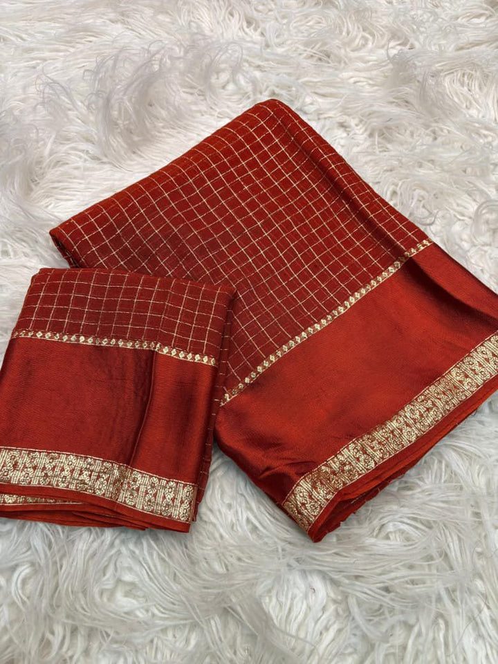 Hello Shine Georgette Silk Saree