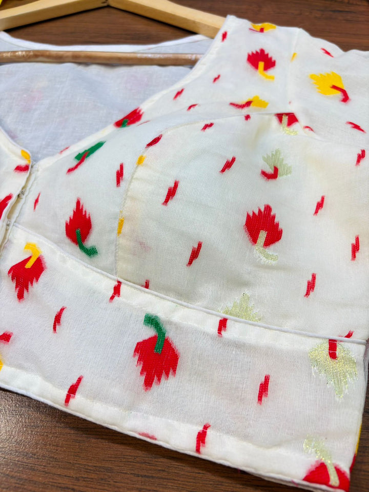 Nokshi Nirvana Jamdani Weaving Designer Blouse