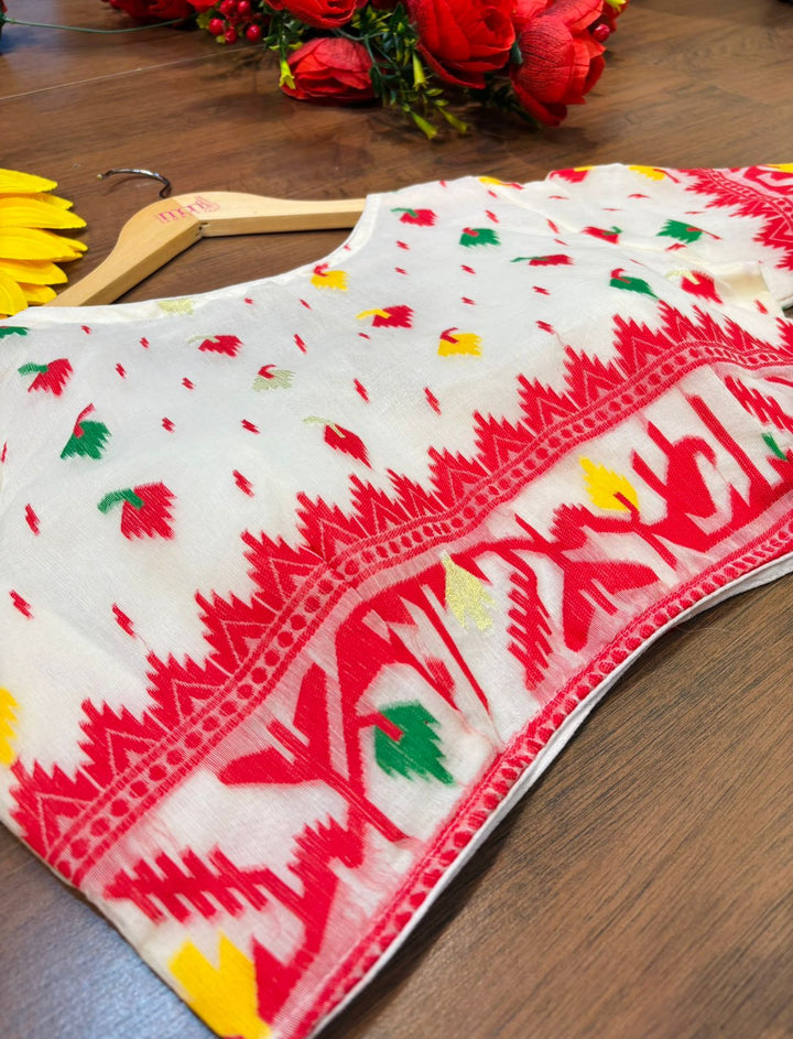 Nokshi Nirvana Jamdani Weaving Designer Blouse