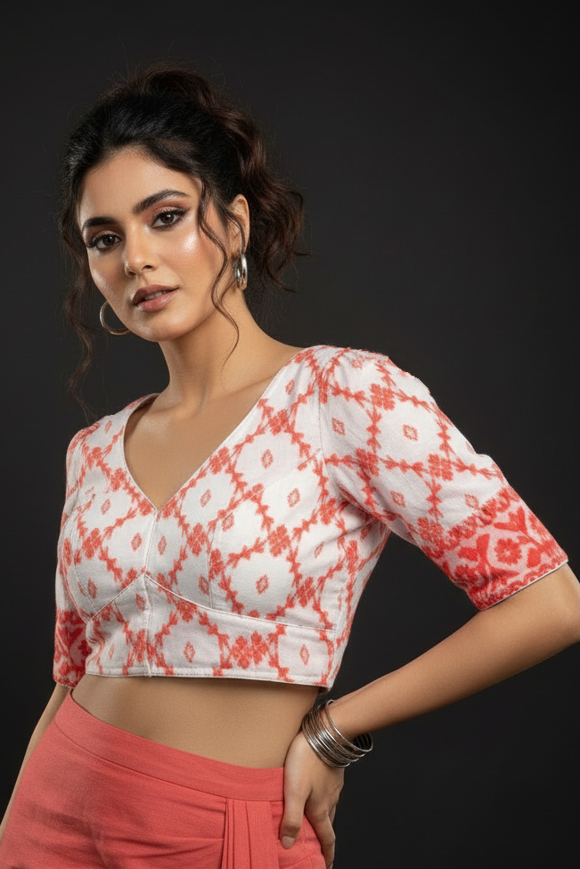 Jamdani Aura Designer Blouse