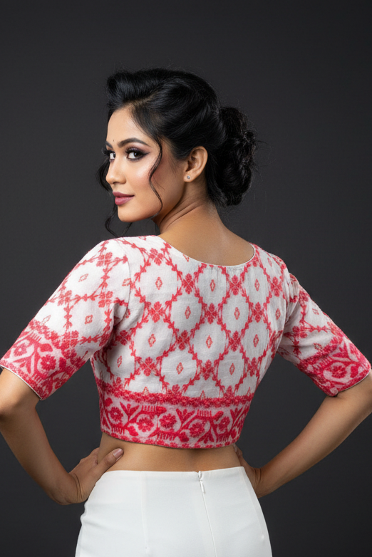 Jamdani Aura Designer Blouse