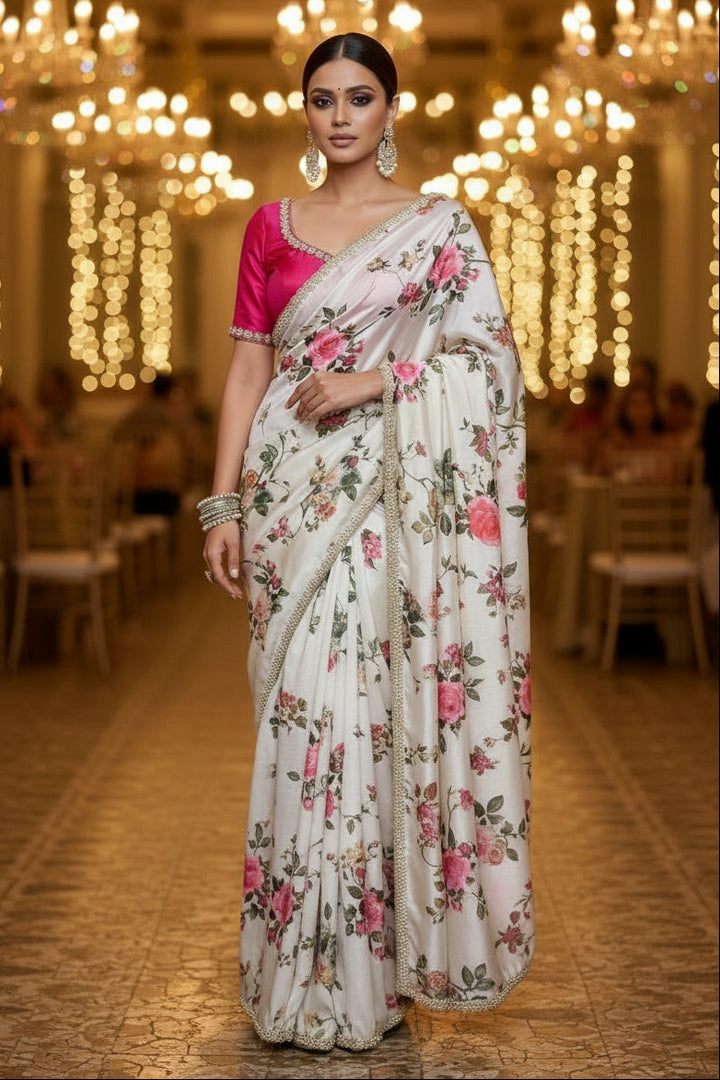 Dazzle Dance Chinnon Silk Saree