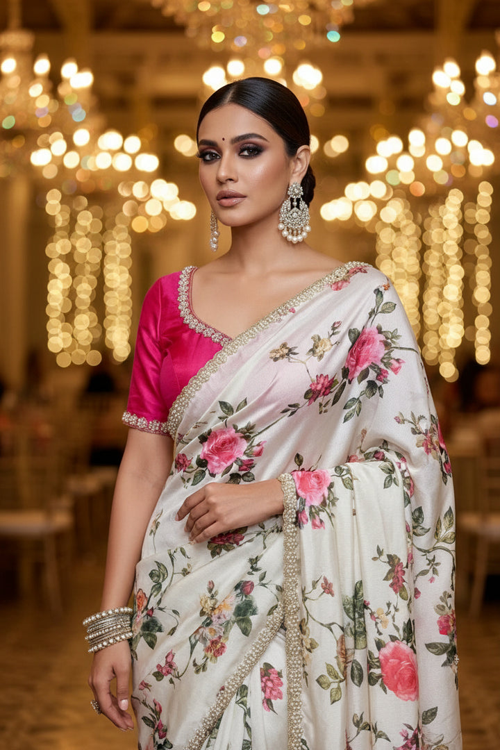 Dazzle Dance Chinnon Silk Saree