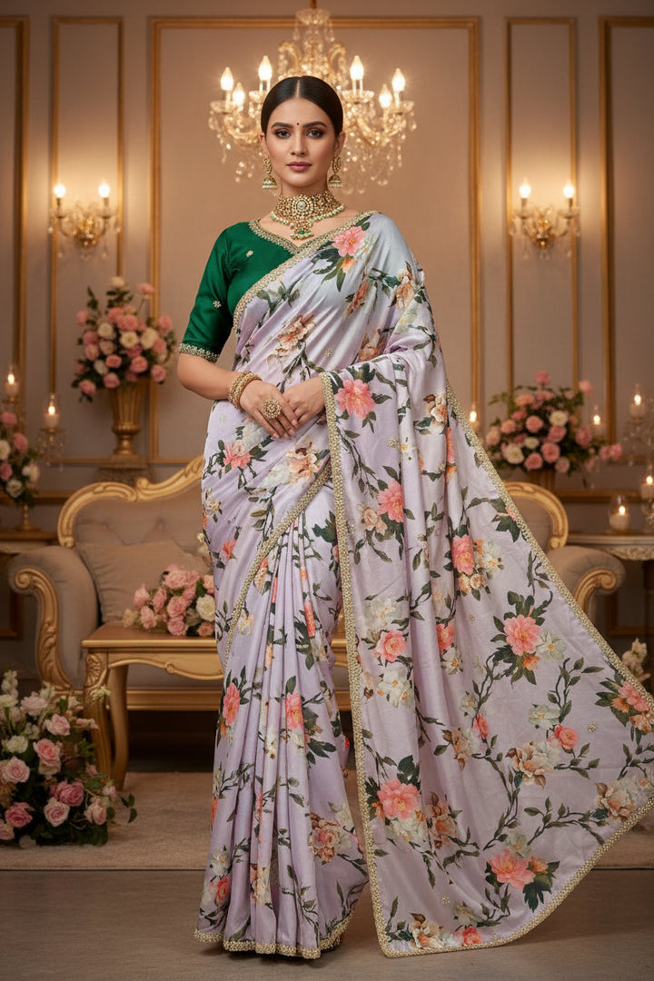 Dazzle Dance Chinnon Silk Saree
