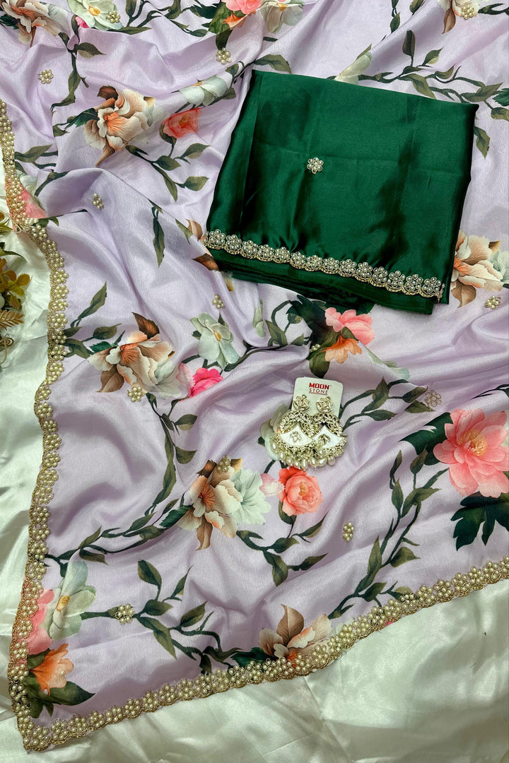 Dazzle Dance Chinnon Silk Saree