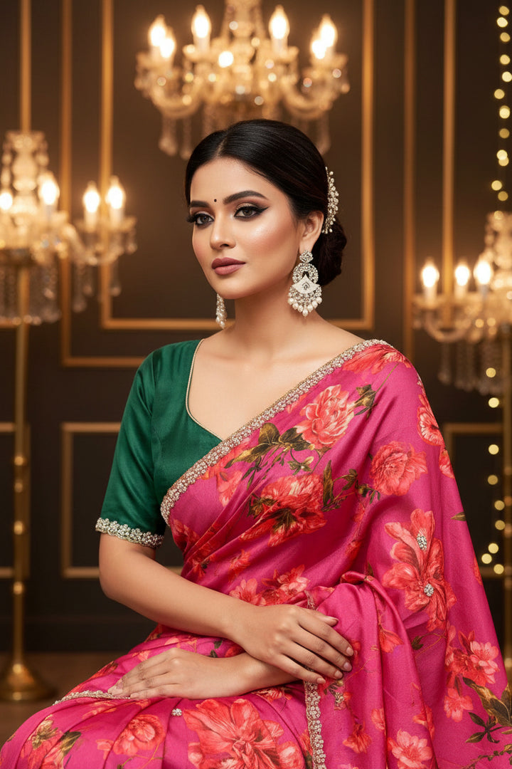 Dazzle Dance Chinnon Silk Saree