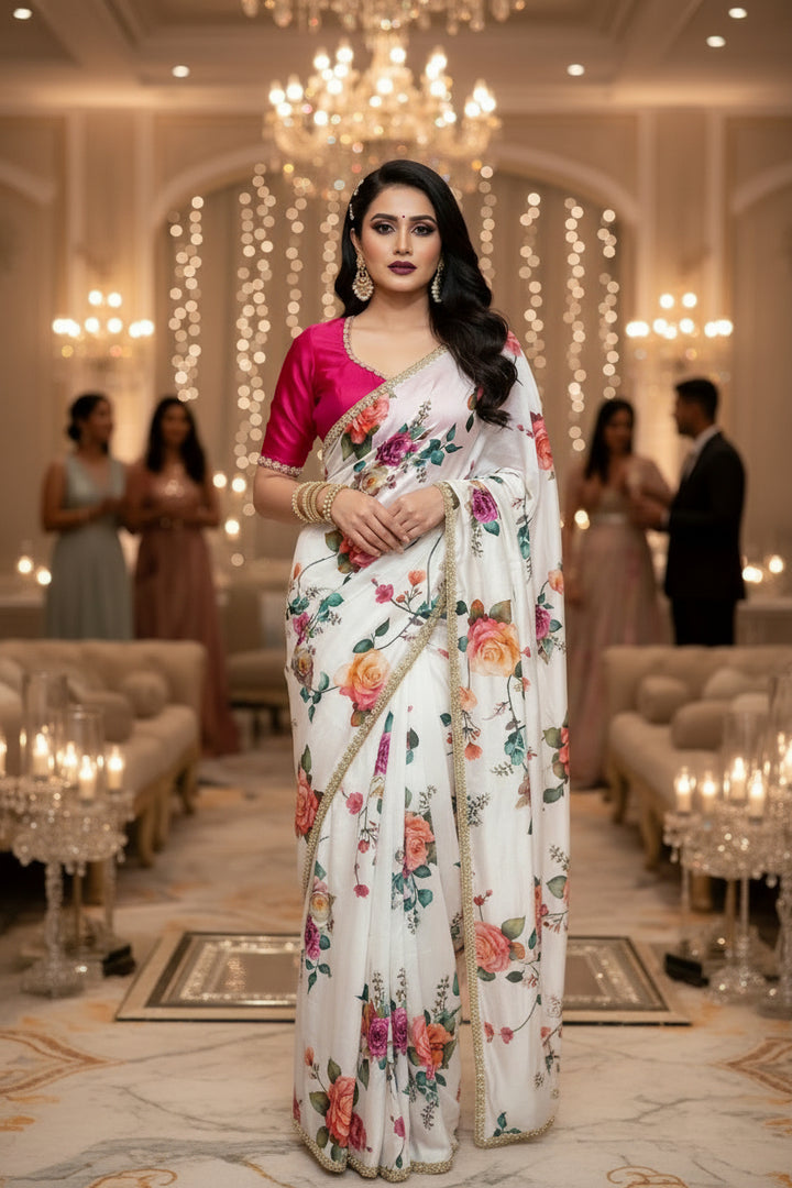 Dazzle Dance Chinnon Silk Saree