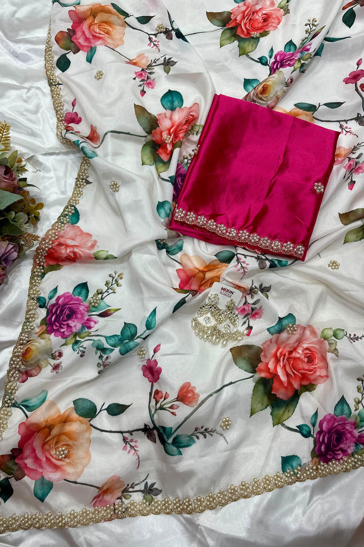 Dazzle Dance Chinnon Silk Saree