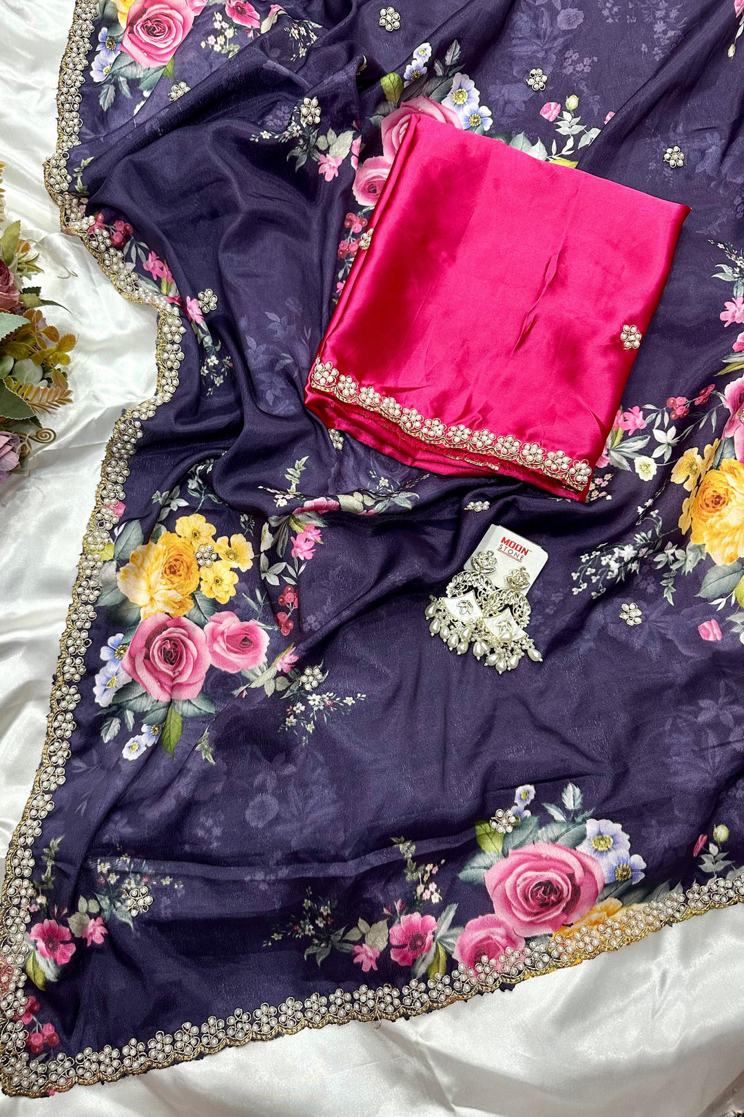 Dazzle Dance Chinnon Silk Saree