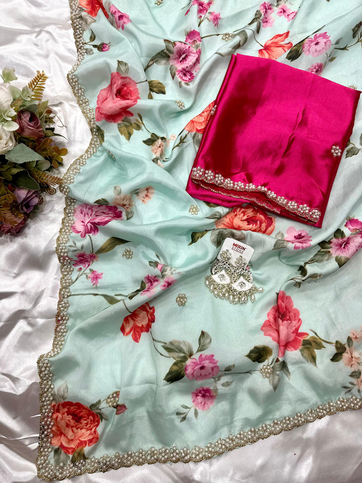 Dazzle Dance Chinnon Silk Saree