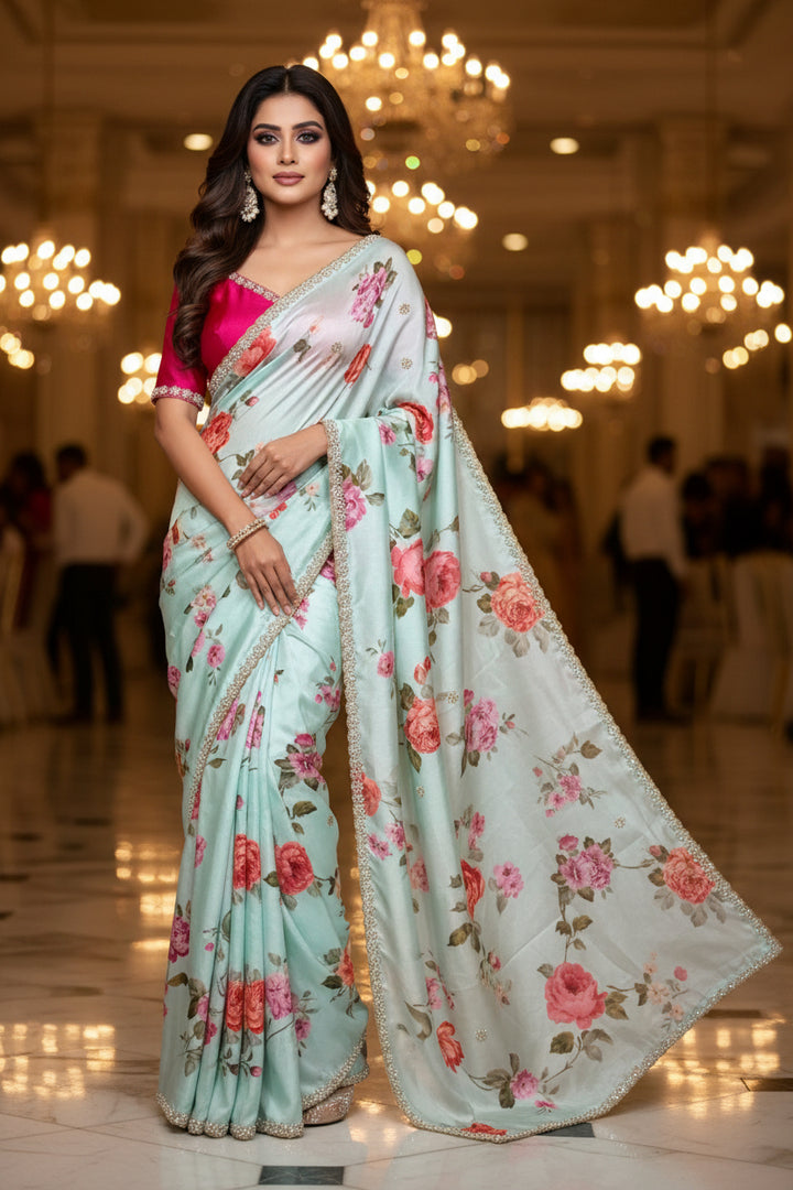 Dazzle Dance Chinnon Silk Saree