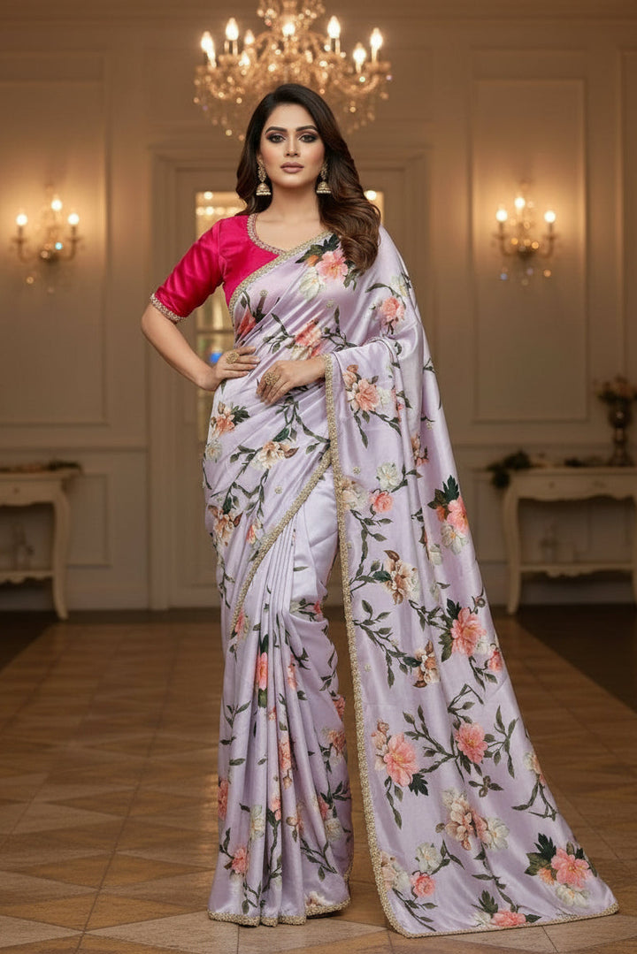 Dazzle Dance Chinnon Silk Saree