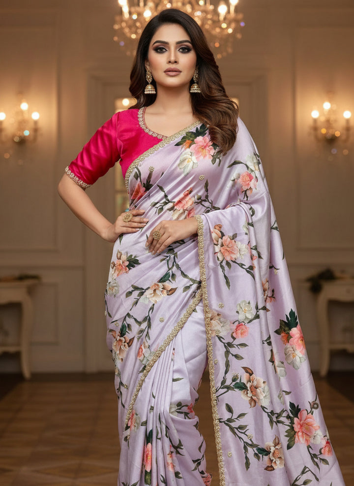 Dazzle Dance Chinnon Silk Saree