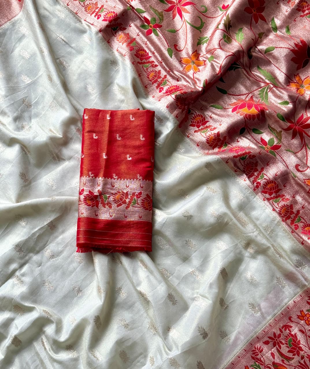 Sunlit Symphony Tissue Paithani Silk Saree