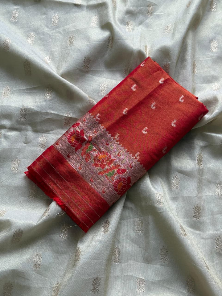 Sunlit Symphony Tissue Paithani Silk Saree