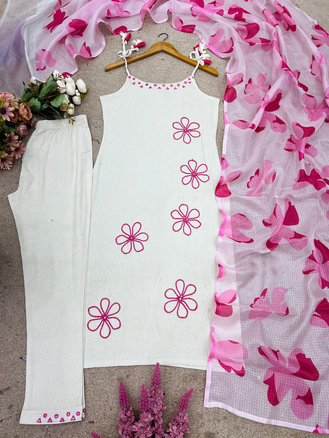 The Perfect Match Silk Kurti Set