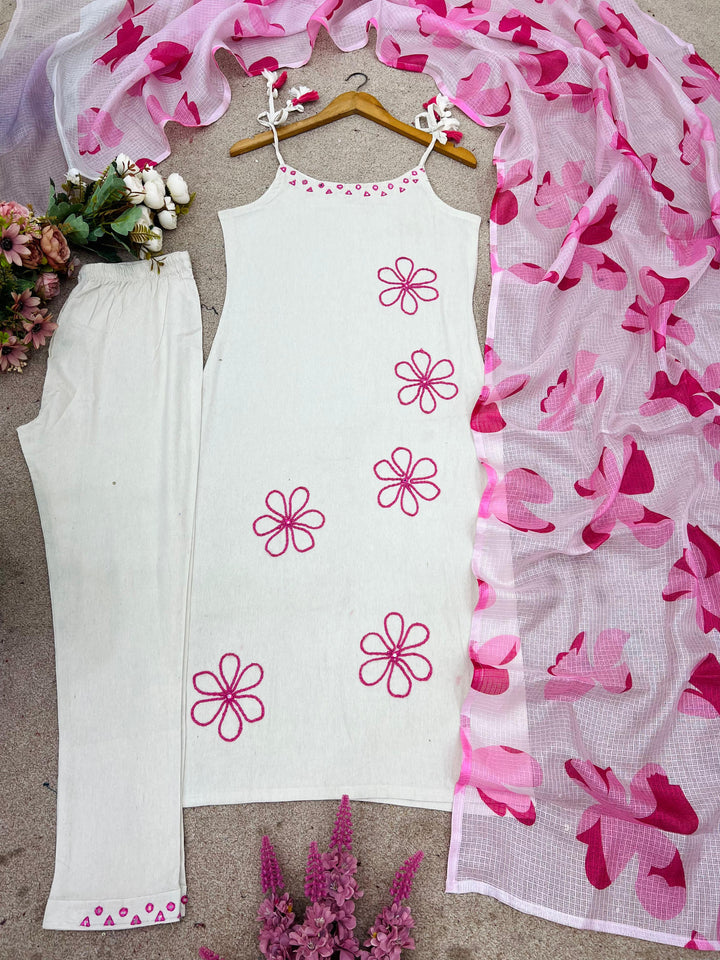 The Perfect Match Silk Kurti Set