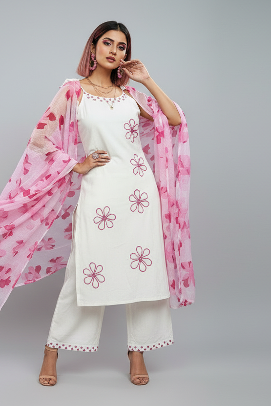 The Perfect Match Cotton Kurti Set