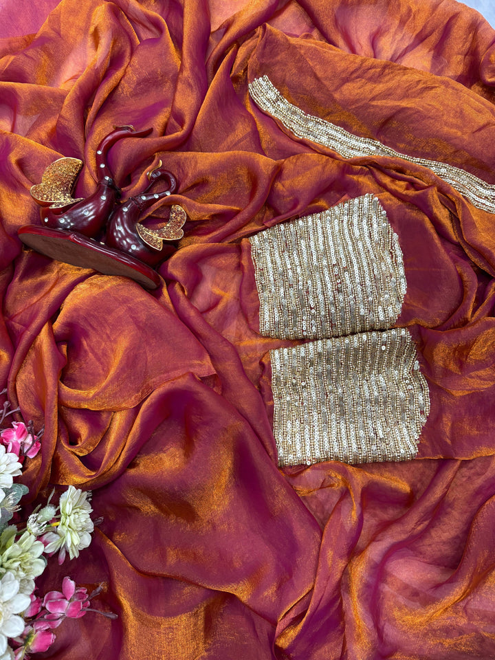Glow of Eternity Fancy Silk Saree