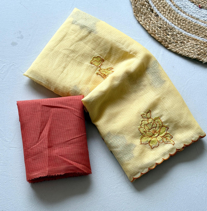 Daybreak Charm Fancy Kota Saree