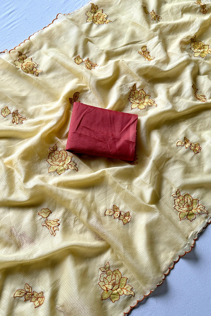 Daybreak Charm Fancy Kota Saree