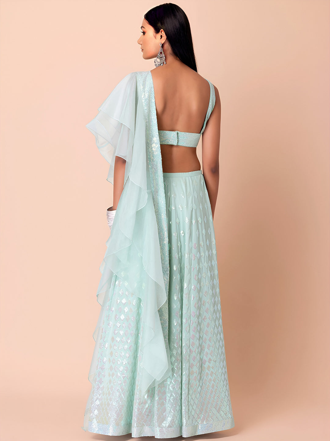 Ishq-e-Iqra Georgette Lehenga
