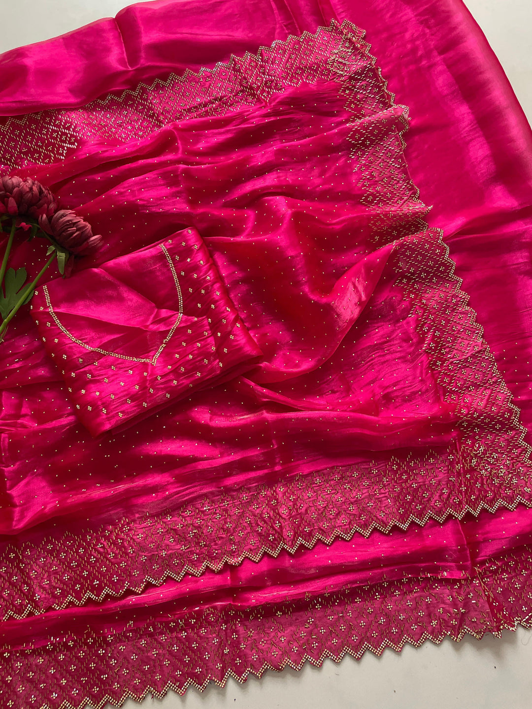 Sweetness Of Pink Jimmy Chu Saree