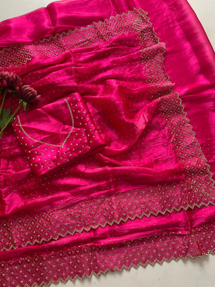 Sweetness Of Pink Jimmy Chu Saree
