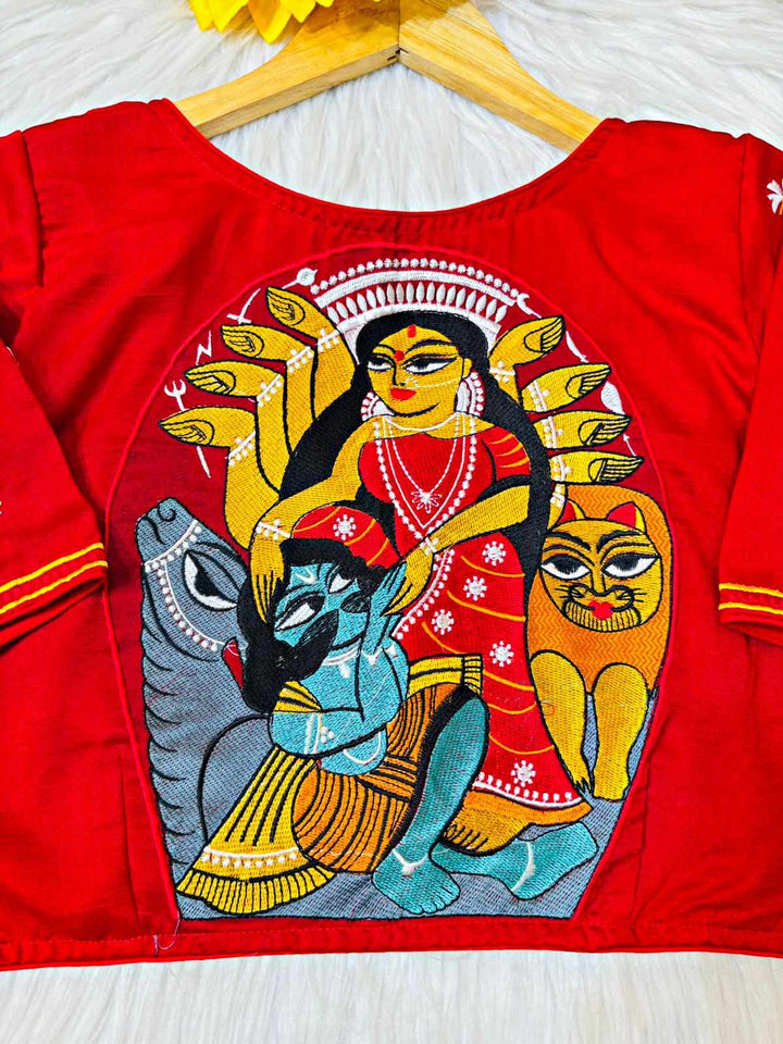 Shakti Rupena Samsthita (শক্তিরূপেণ সংস্থিতা)Designer Blouse