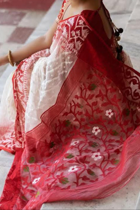 Anjali - Ashtami Special Jamdani Saree