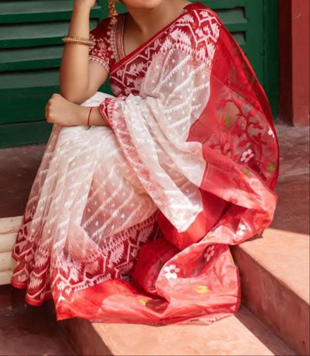 Anjali - Ashtami Special Jamdani Saree