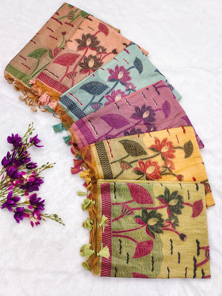 Heartstrings Muga Cotton Saree
