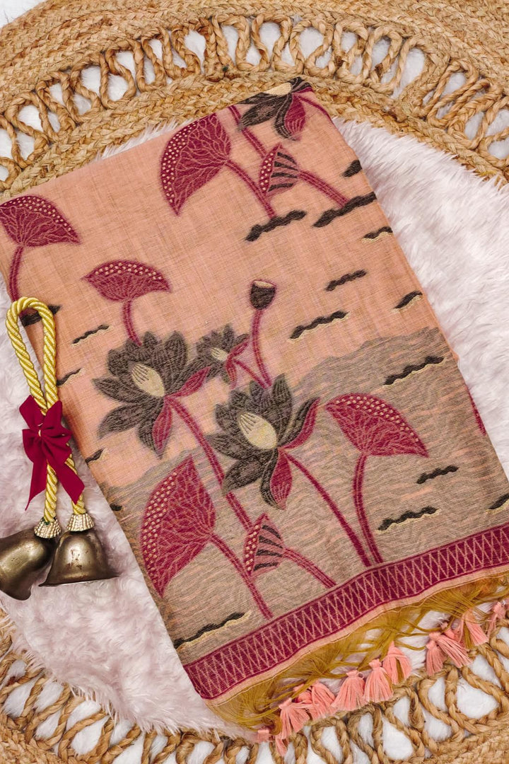 Heartstrings Muga Cotton Saree