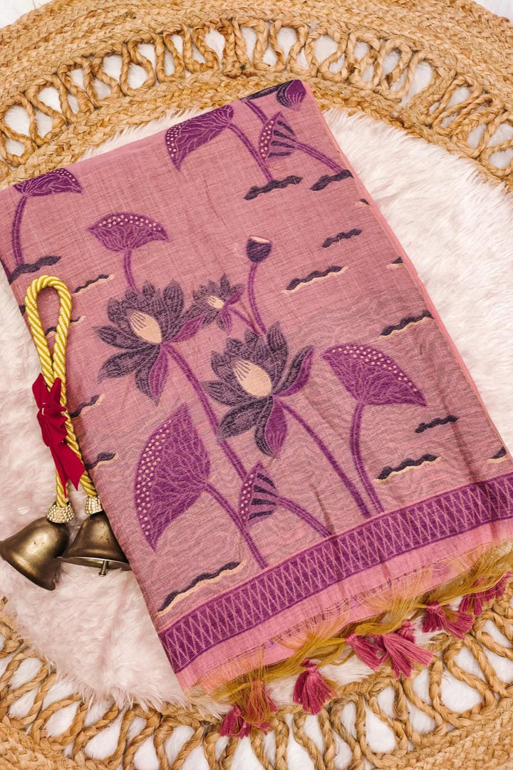 Heartstrings Muga Cotton Saree