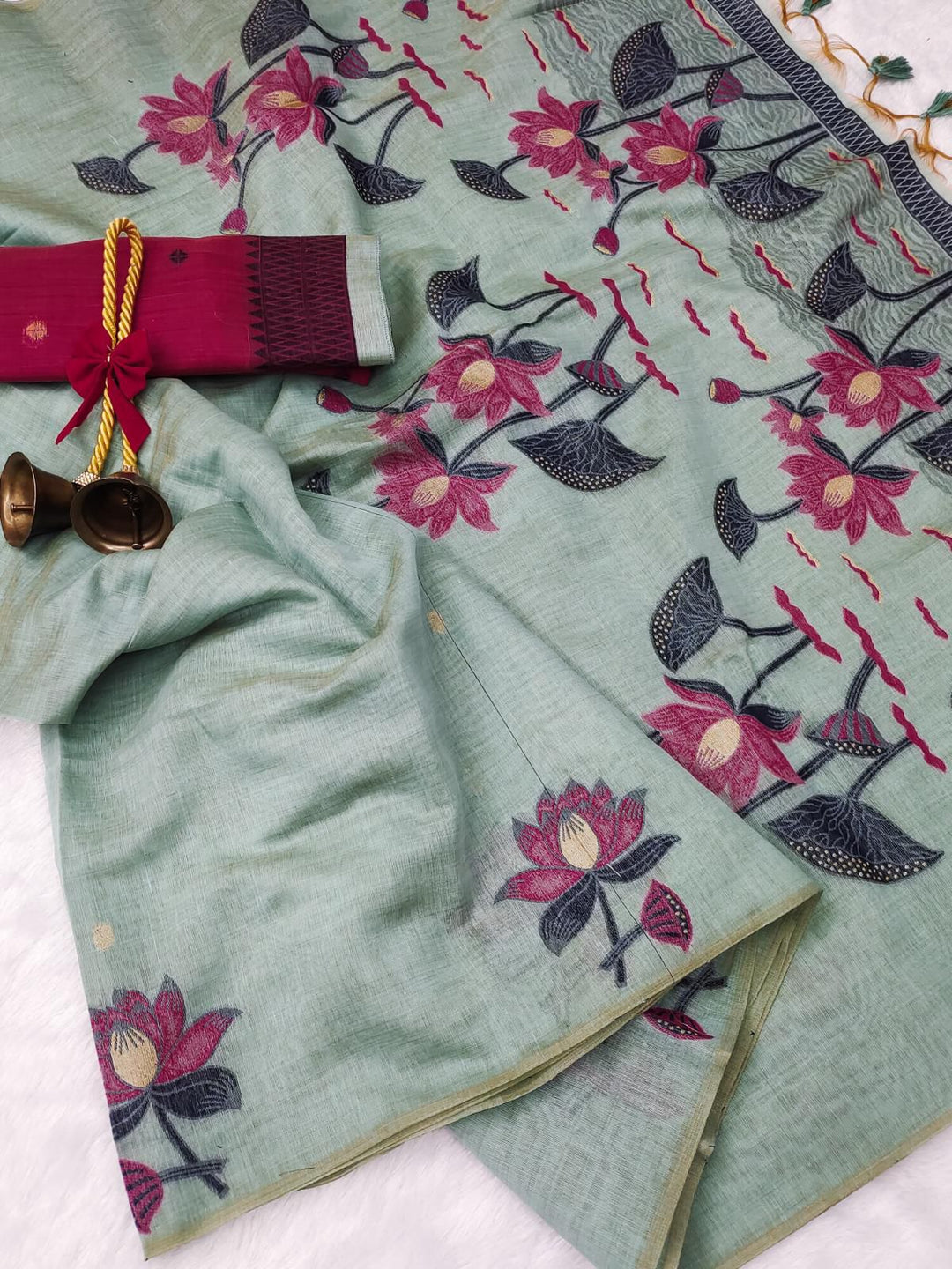 Heartstrings Muga Cotton Saree
