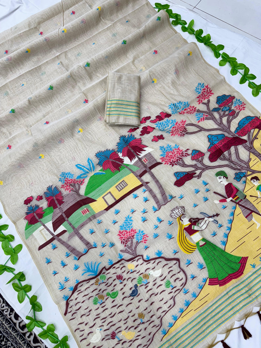 Heartstrings Muga Cotton Saree
