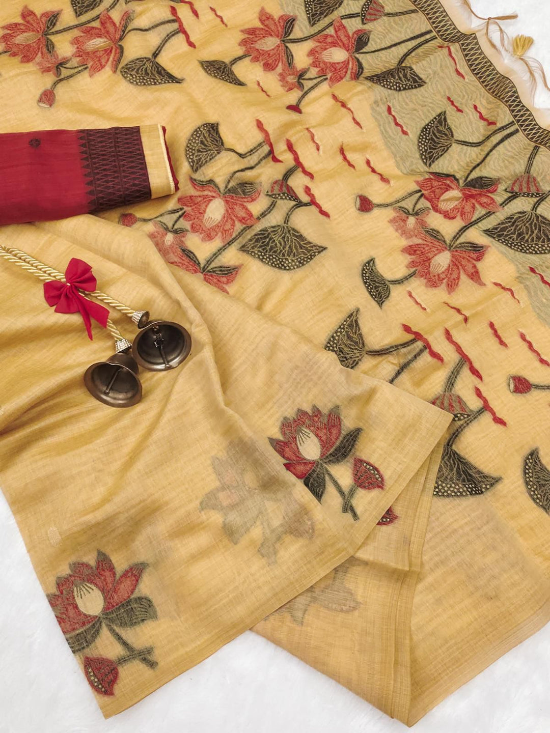 Heartstrings Muga Cotton Saree