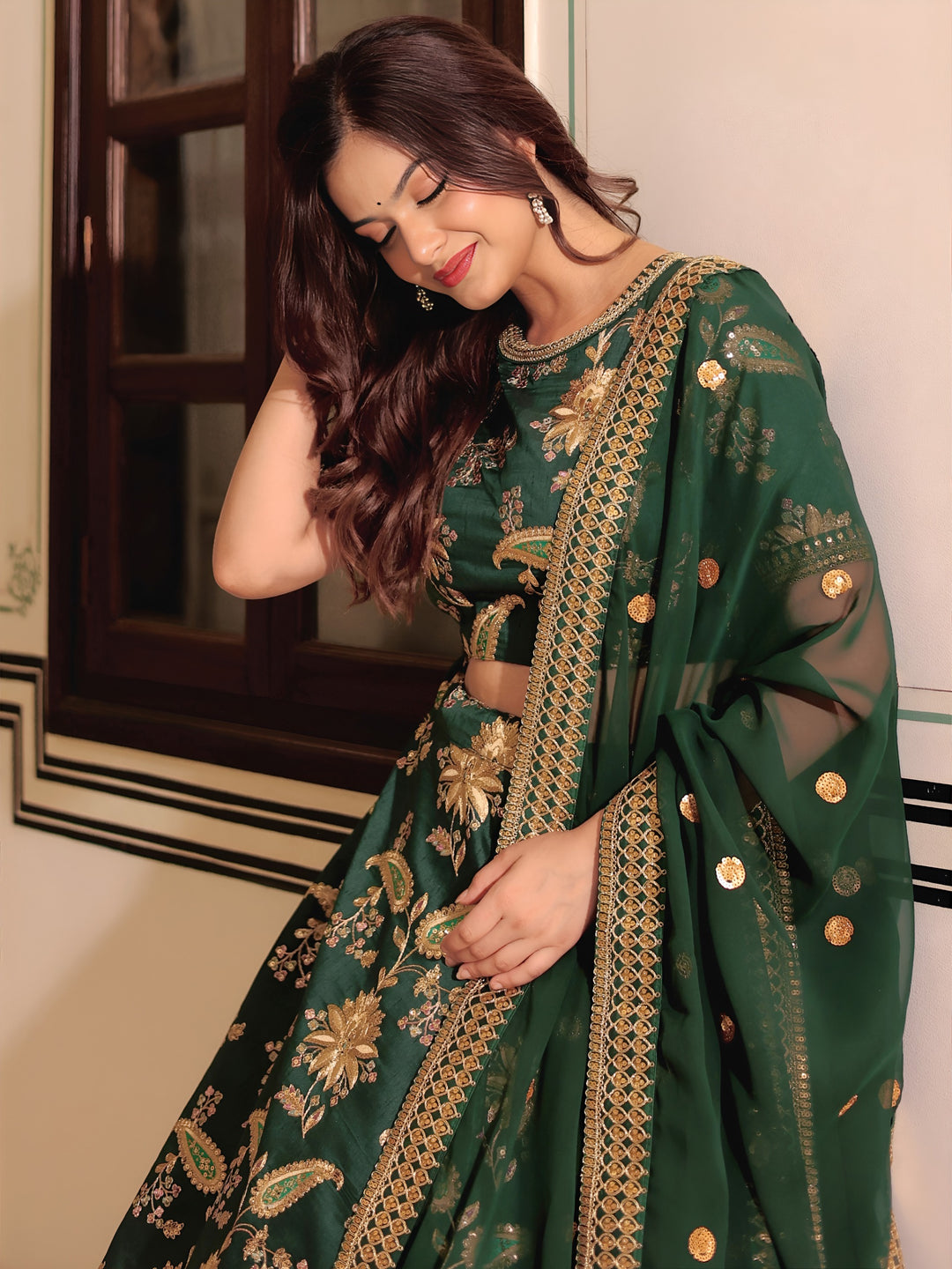 Mughal Noor Fancy Silk Lehenga