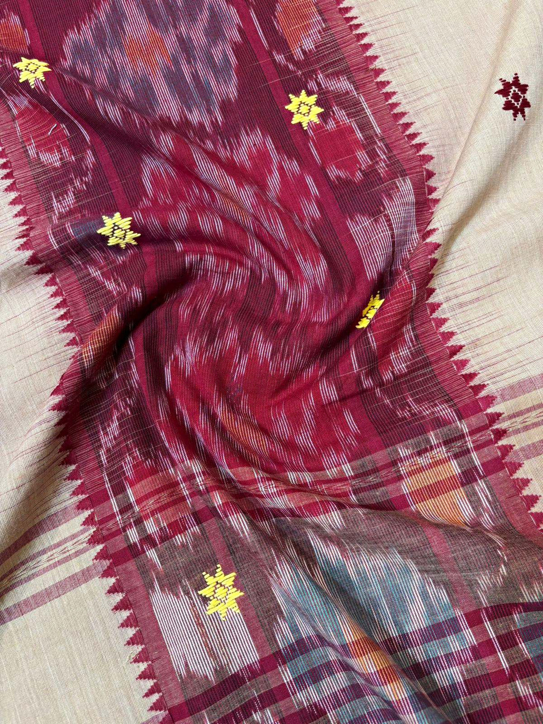 Ikatara - Dhonekhali Cotton Handloom Saree(Chaturthi )