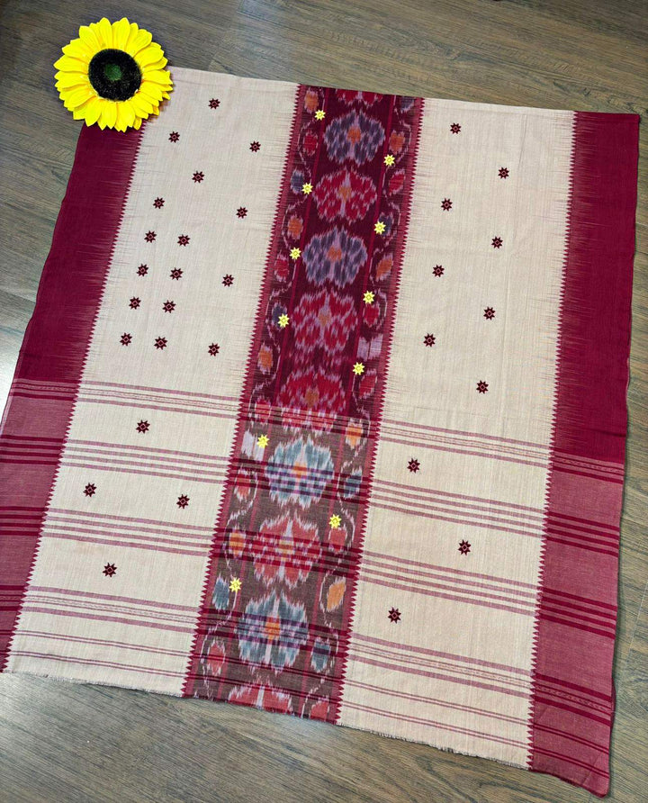Ikatara - Dhonekhali Cotton Handloom Saree(Chaturthi )