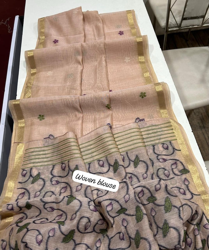 Kamdhenu Special Muga Cotton Saree