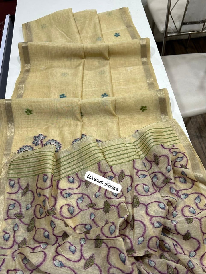 Kamdhenu Special Muga Cotton Saree