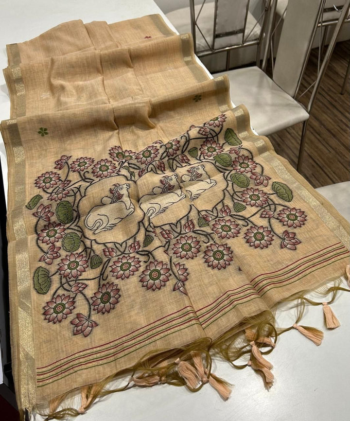 Kamdhenu Special Muga Cotton Saree