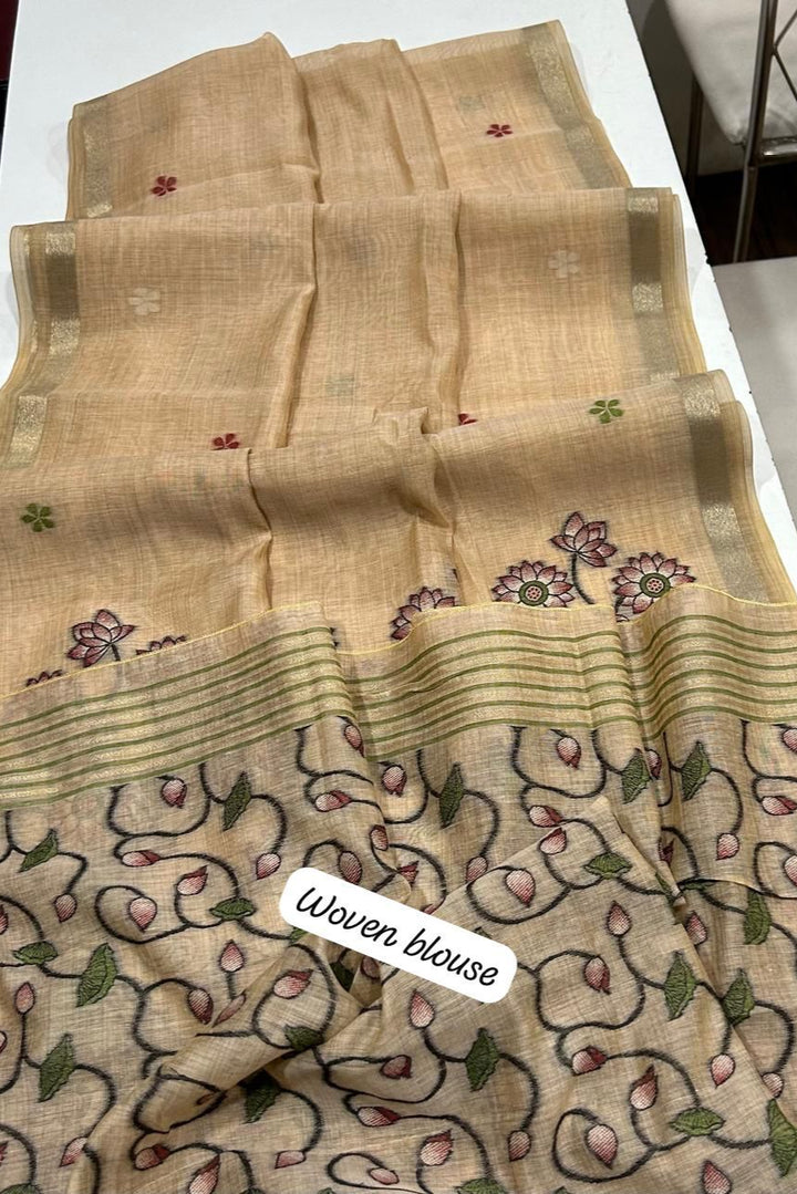 Kamdhenu Special Muga Cotton Saree