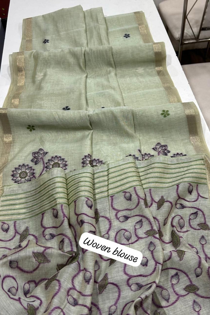Kamdhenu Special Muga Cotton Saree
