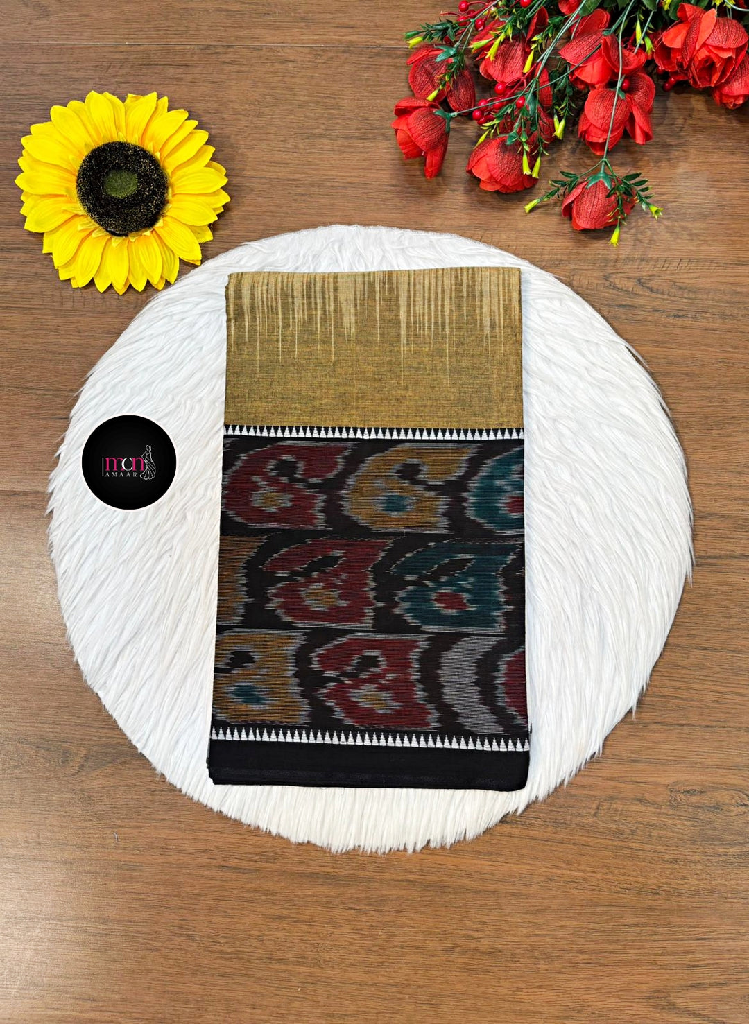 Ikatara - Dhonekhali Cotton Handloom Saree(Dvitiya)
