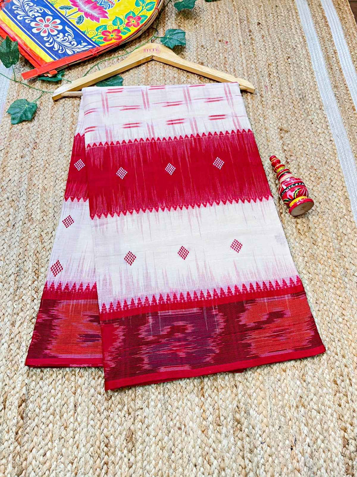 Ikatara - Dhonekhali Cotton Handloom Saree(Tritiya)