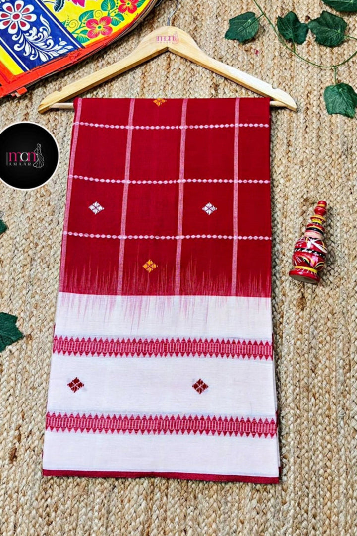 Ikatara - Dhonekhali Cotton Handloom Saree(Panchami)
