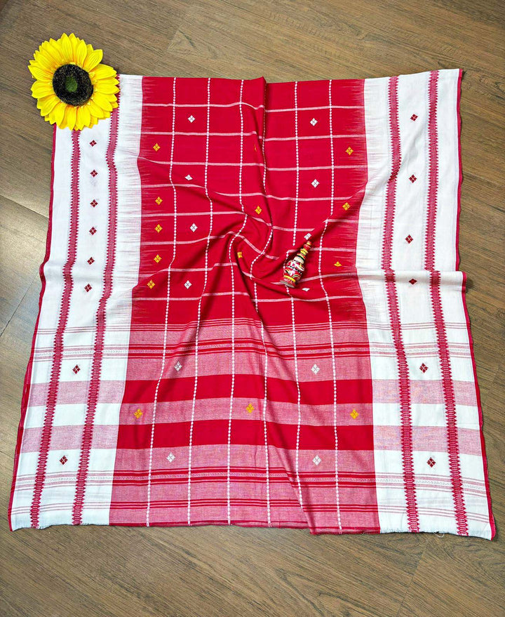 Ikatara - Dhonekhali Cotton Handloom Saree(Panchami)