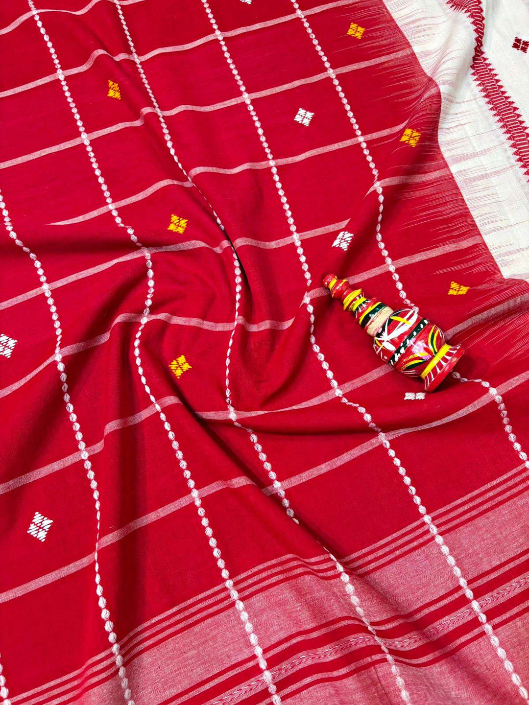 Ikatara - Dhonekhali Cotton Handloom Saree(Panchami)